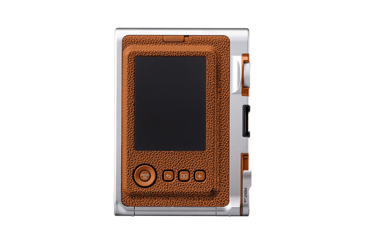 INSTAX mini Evo Brown back view with monitor