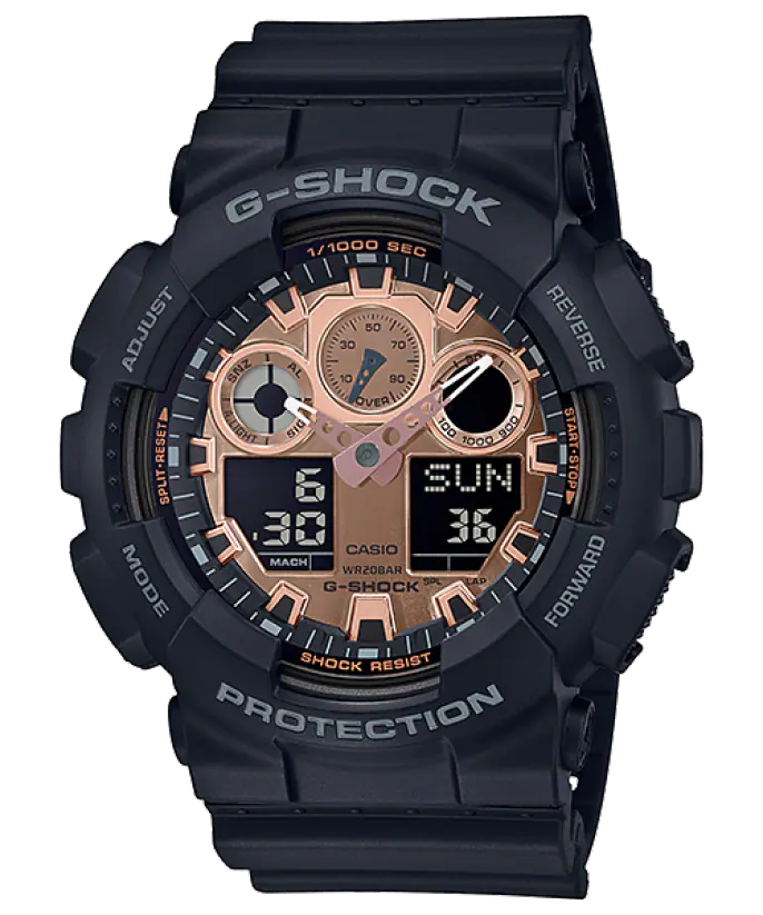 CASIO Analog-Digital Brown Dial Men's Watch #GA-100MMC-1ADR