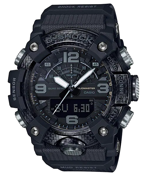 CASIO G-SHOCK Mudmaster Watch with Carbon Core Guard Black Resin Band #GG-B100-1BER